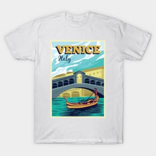 Venice, Italy - Vintage Travel Poster T-Shirt